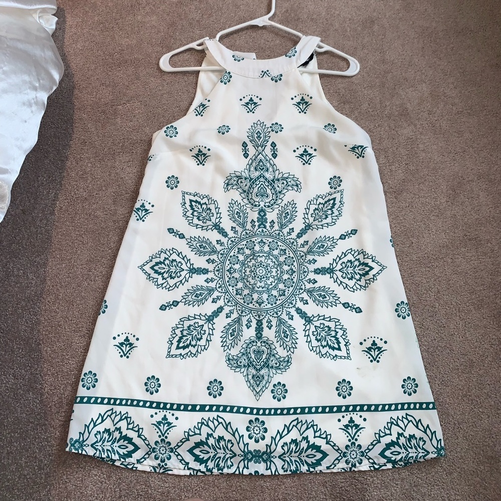 White Patterned Lulu dress